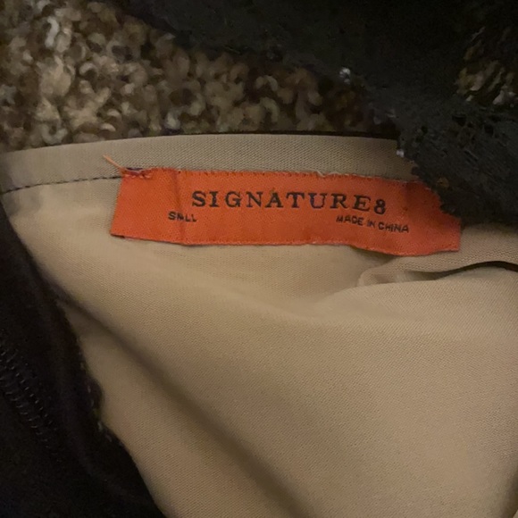 Black laced bodysuit zipper in back. Size Small - Picture 3 of 3